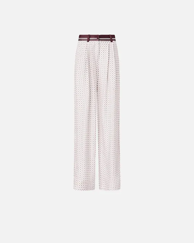 Pinko Ruth 106203 A31K Pantalone Multicolor viscosa twill