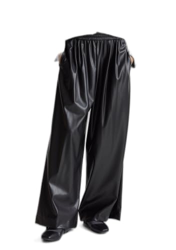 Benetton 4M3CDF0A8 Pantalone Donna Ecopelle Taglia XXS