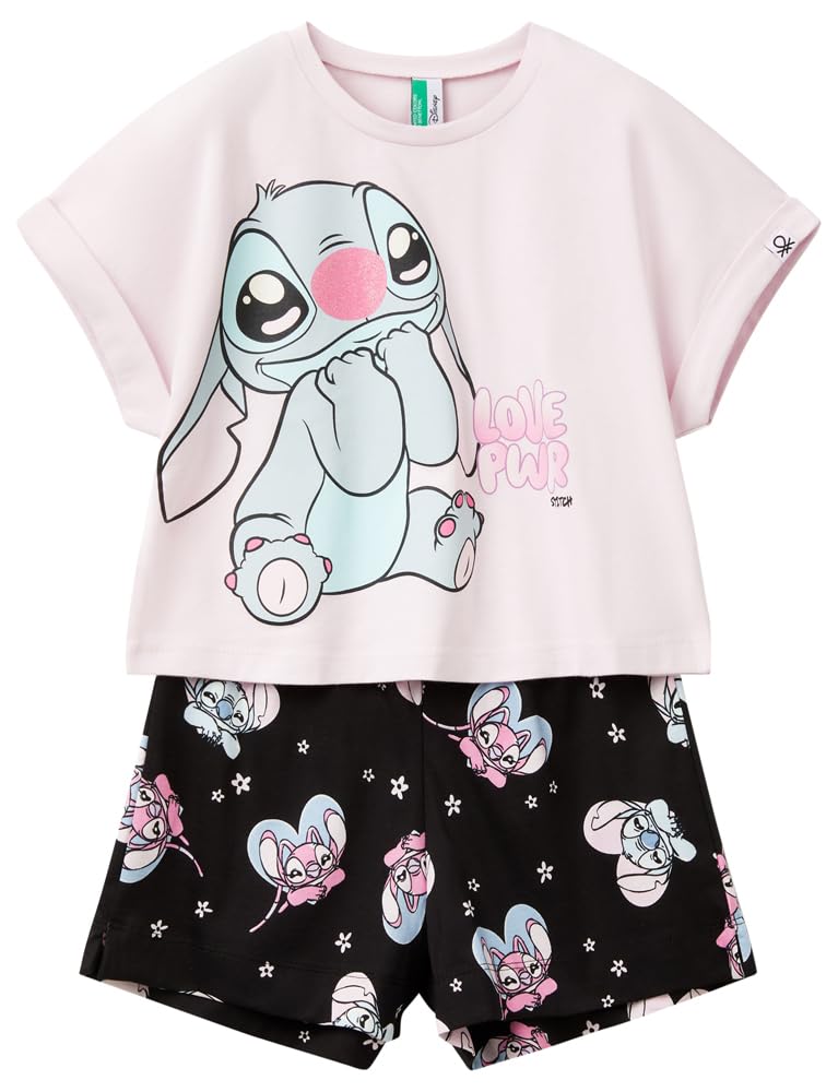 Benetton Intimo e Pigiami Pigiama T-shirt+Short cotone Stitch