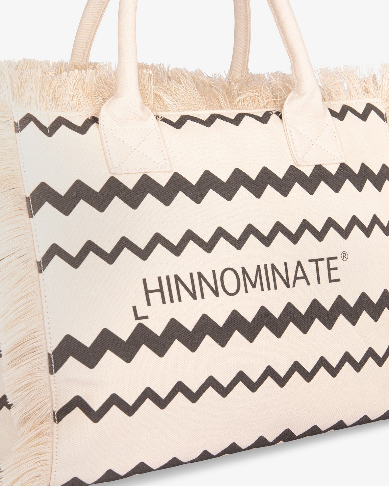 Hinnominate HMACW00180 borsa donna canvas Off White grande