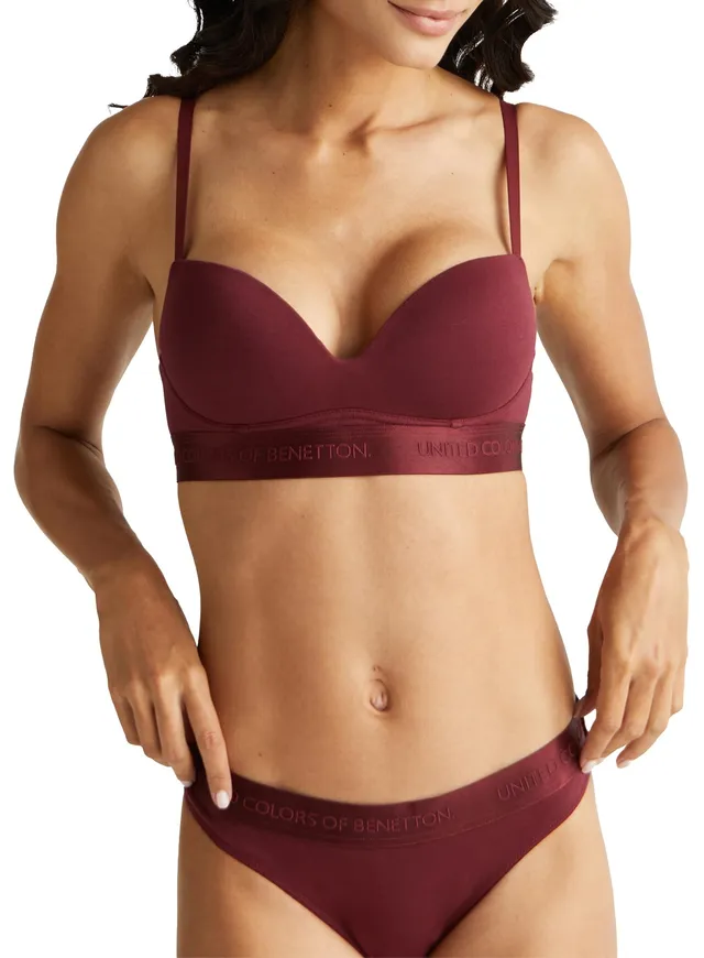 Benetton Intimo Reggiseno Imbottito push up cotone organico