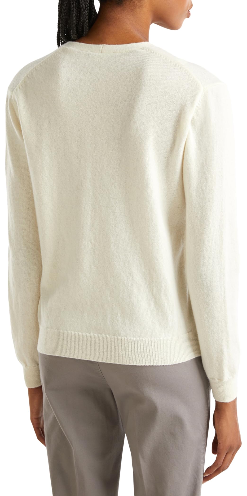 Benetton 1002d6879 Cardigan Donna L in Lana Merino