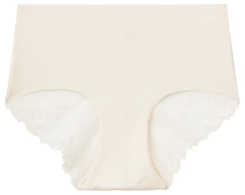 Benetton Culotte 3LEG1S02I Microfibra Beige Pizzo Donna XS