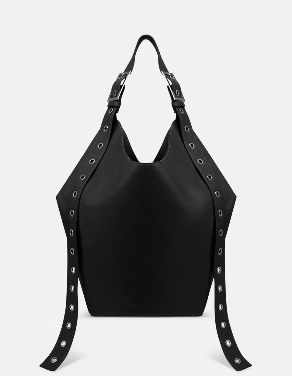 Dondup Big Hobo WB306 PL0658 borsa pelle nero vera pelle