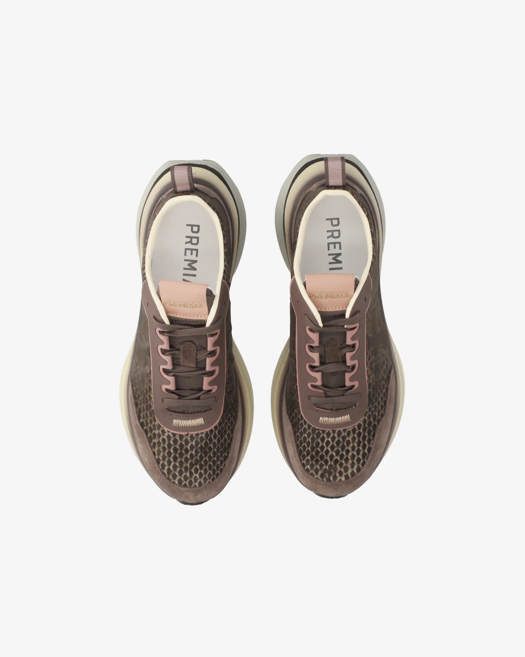 Premiata Hill 8547 sneakers donna marrone cipria