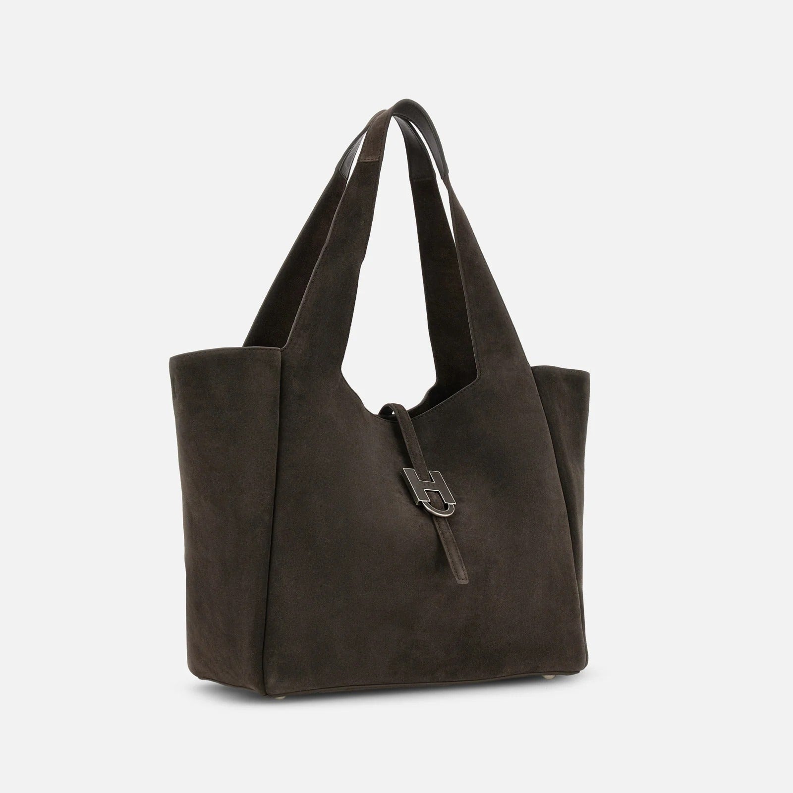Hogan Shopping Trend KBW01XA1300UGM borsa marrone pelle