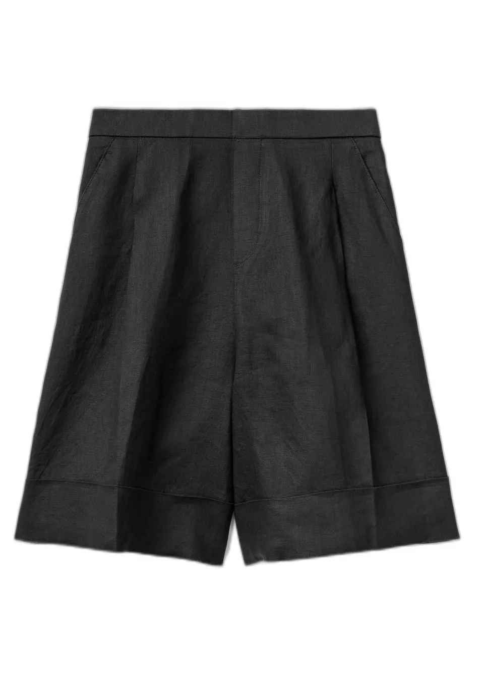 Benetton 4AGHD900D Bermuda Lino Nero Donna XL