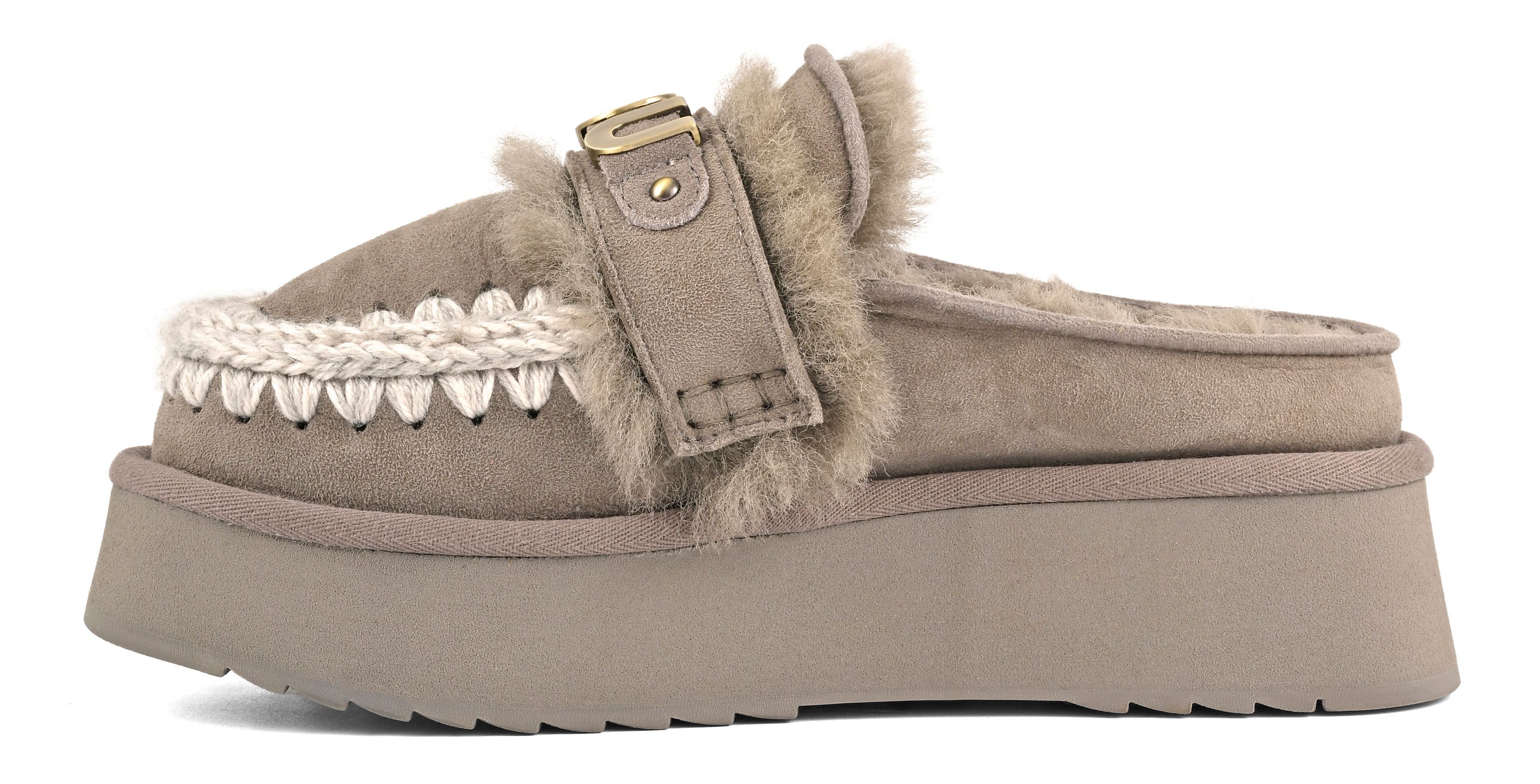Mou Platform Clog FW681006A ciabatta donna new grey