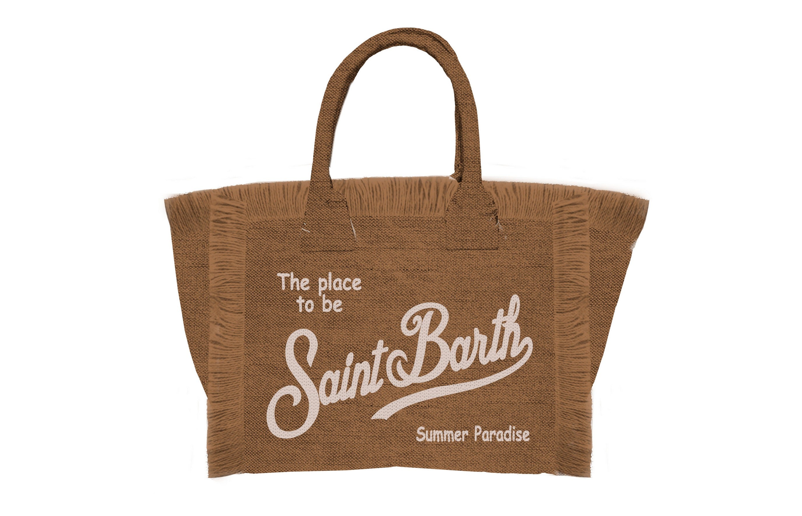 MC2 Saint Barth Vanity Mini Linen borsa donna marrone