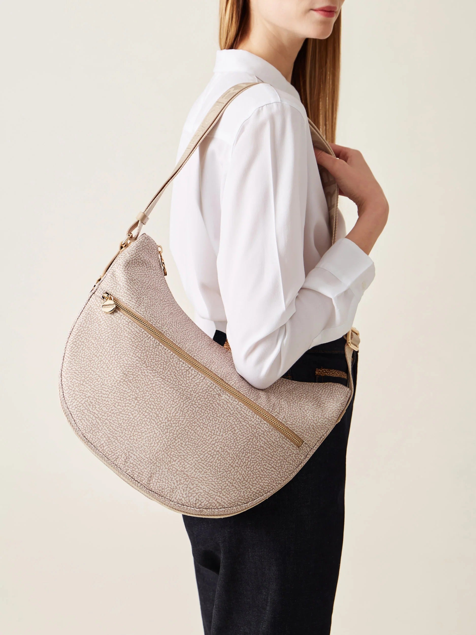 Borbonese Luna 934108 I15 Borsa Sabbia OP