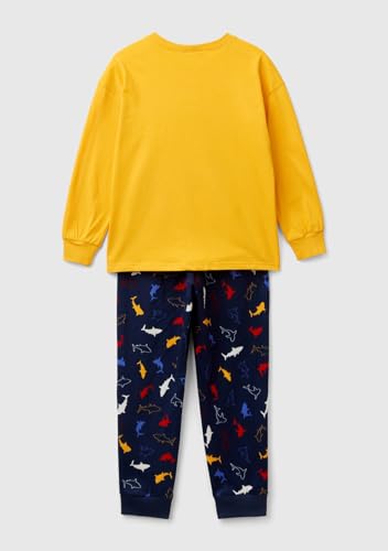 Benetton 3vr50p07j pigiama bambino taglia 90 cotone