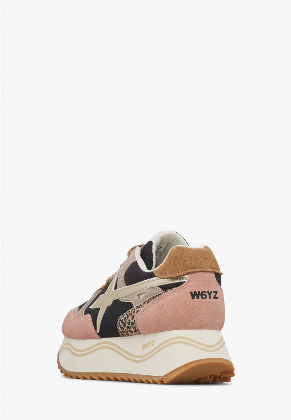 W6YZ Deva W 2017405 58 Sneakers Grigio Nero Rosa Platform