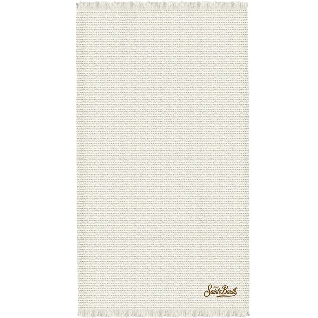 MC2 Saint Barth Foutas Diamond Waffle telo mare Panna 100x200