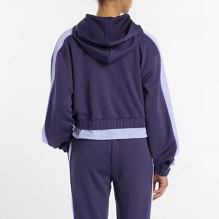 New Balance Interlock WJ61B759 Felpa Donna Boysenberry zip
