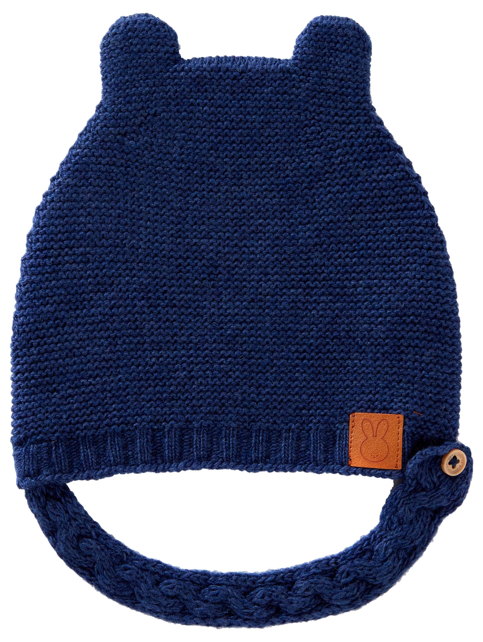 Benetton Berretto 1032aa004 Blu Taglia 56 con Orecchiette