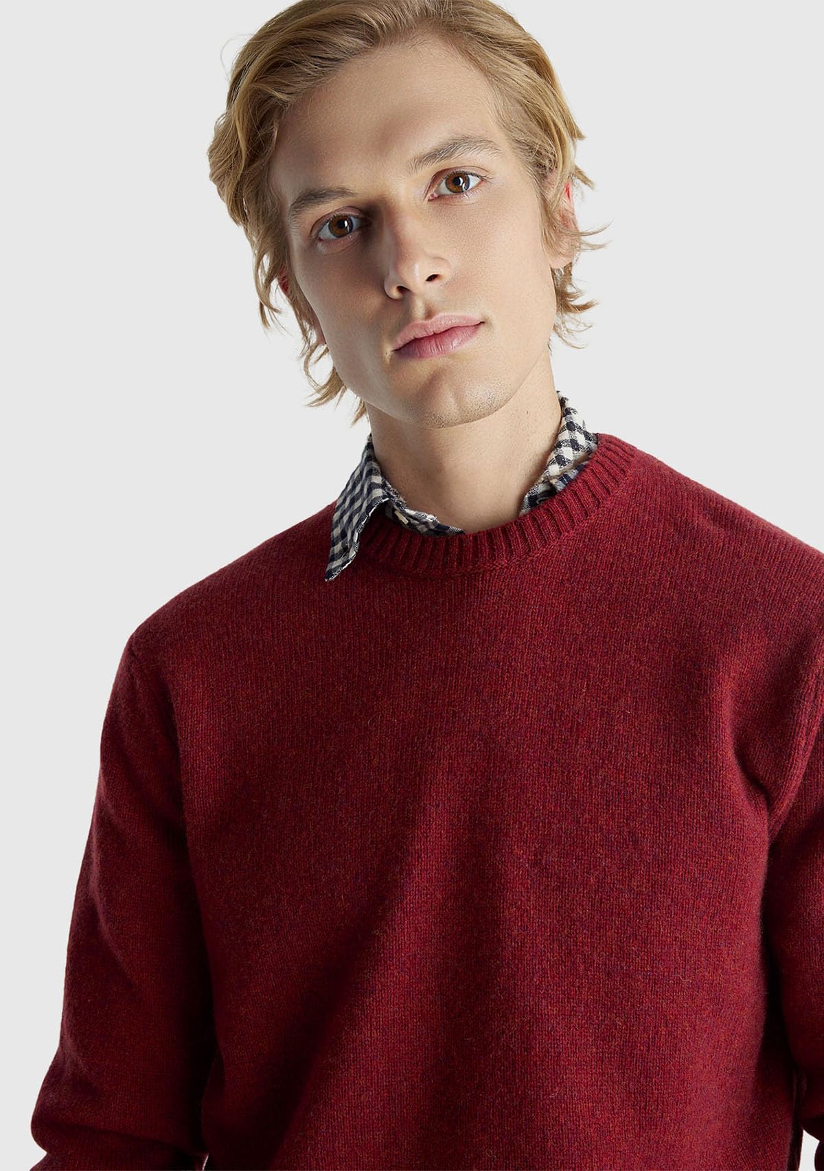 Benetton 103mk1n24 Maglione Uomo Blu