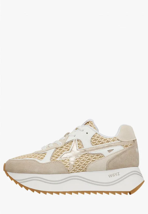 W6YZ Deva W 2017405 54 sneakers donna cipria bianco platform