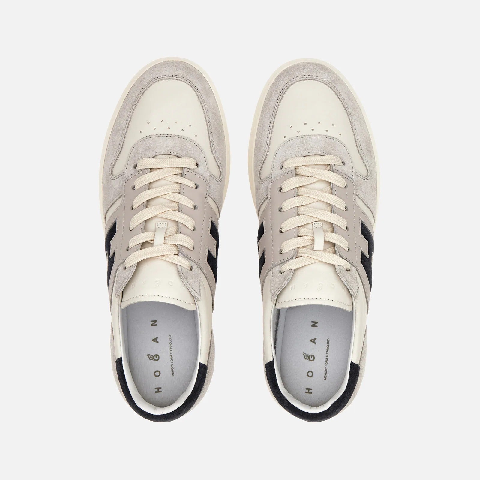 Hogan H-TV HXM6680 Sneakers Uomo Blu Avorio Nappa