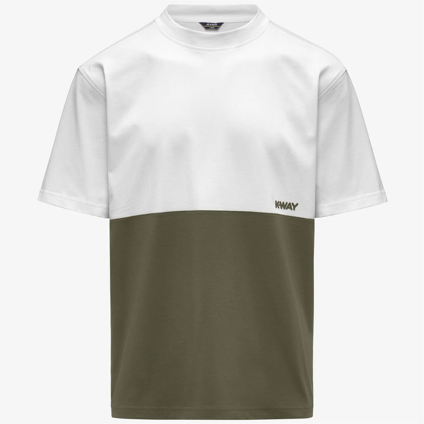 K-Way Solo K71355W T-Shirt Uomo Verde Cotone Regular
