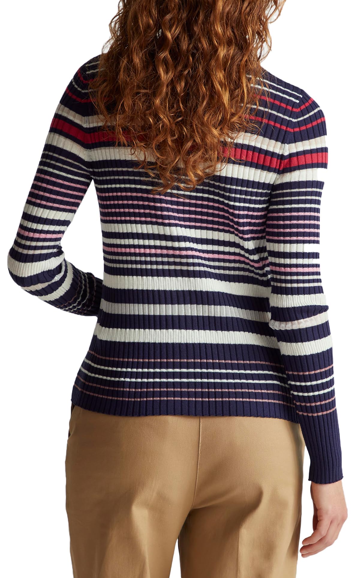 Benetton 1e3re502d Cardigan Donna coreana righe M