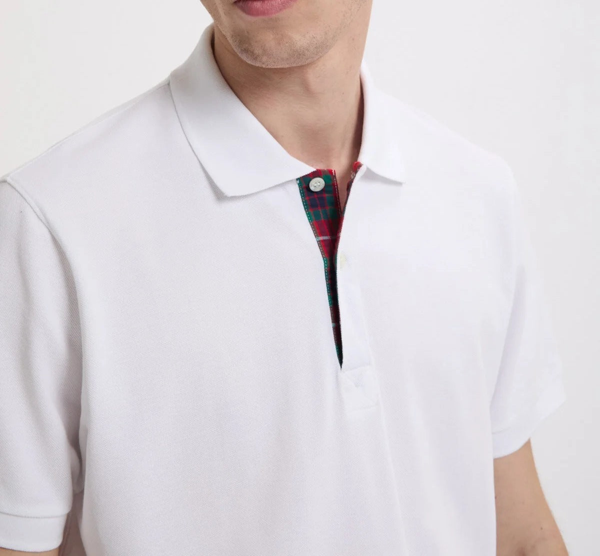 Baracuta BRP0L0027 Polo Uomo Bone White Cotone