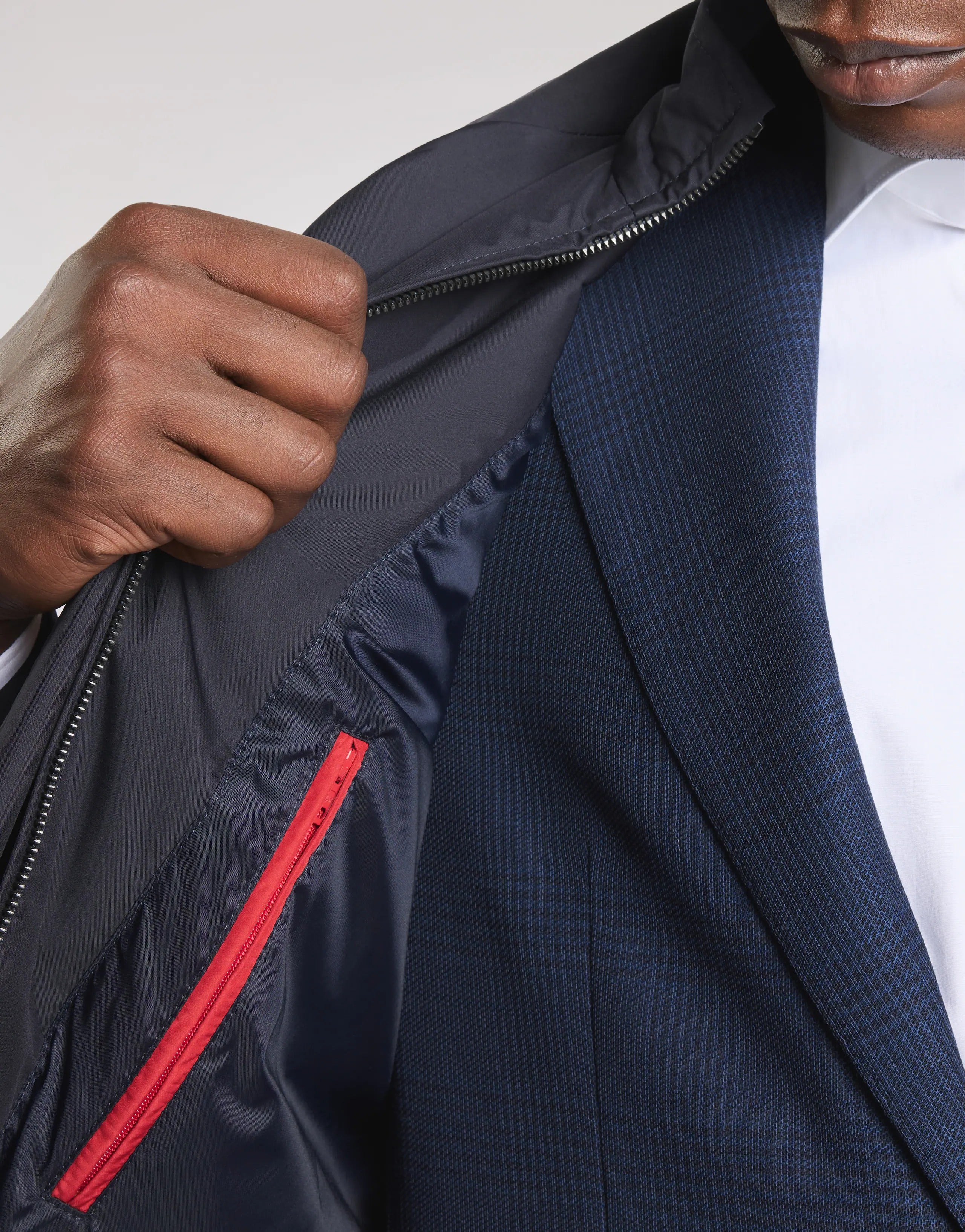 Fay Morning Coat NAM6252 cappotto uomo blu tecnico