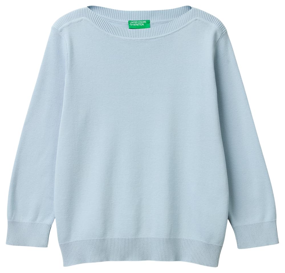 Benetton Maglieria Barca Maglia Scollo Barchetta Manica 3/4