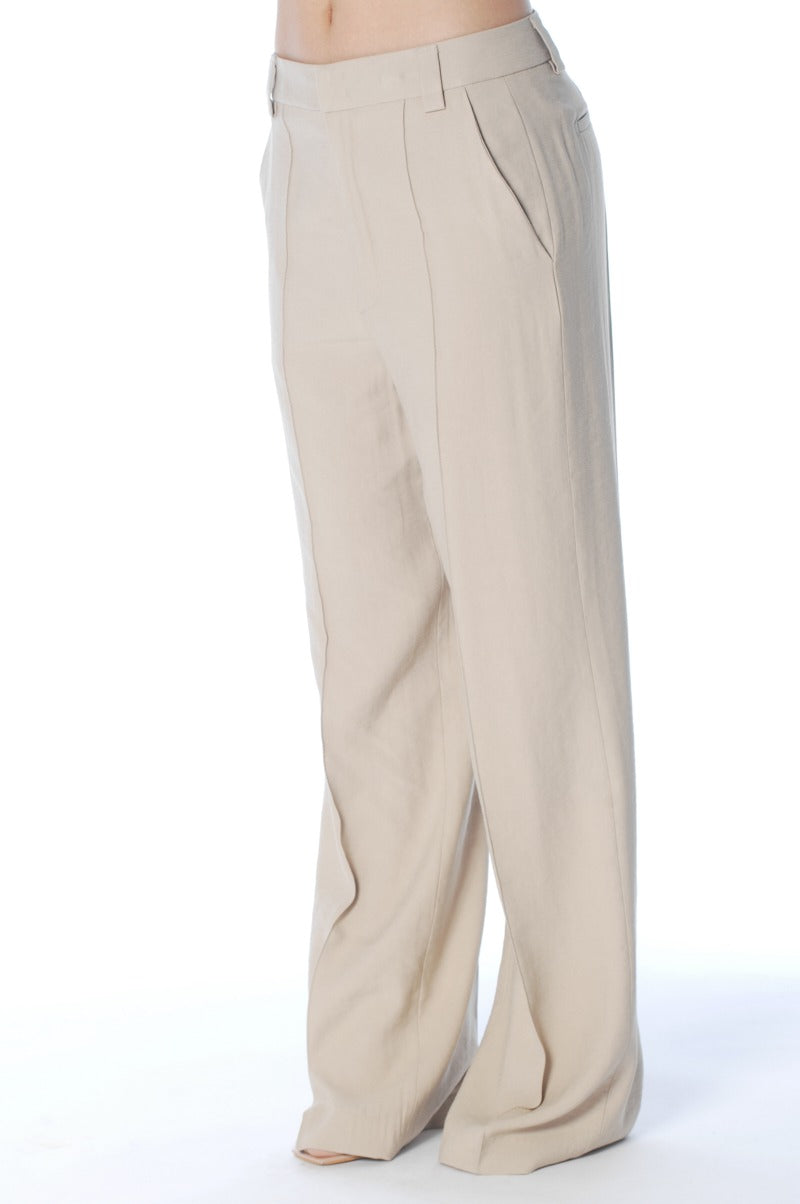 Dondup Abby DP883 IF0049D Pantaloni Lievito Wide Leg Donna