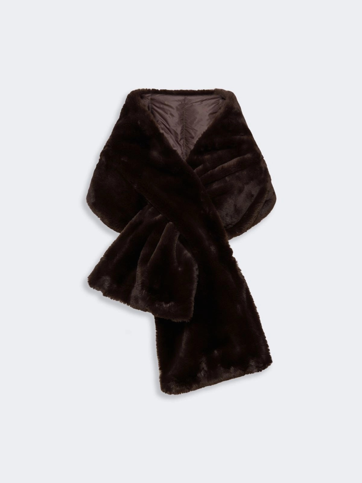 Max Mara The Cube MTCPIACERE057 stola marrone scuro piuma