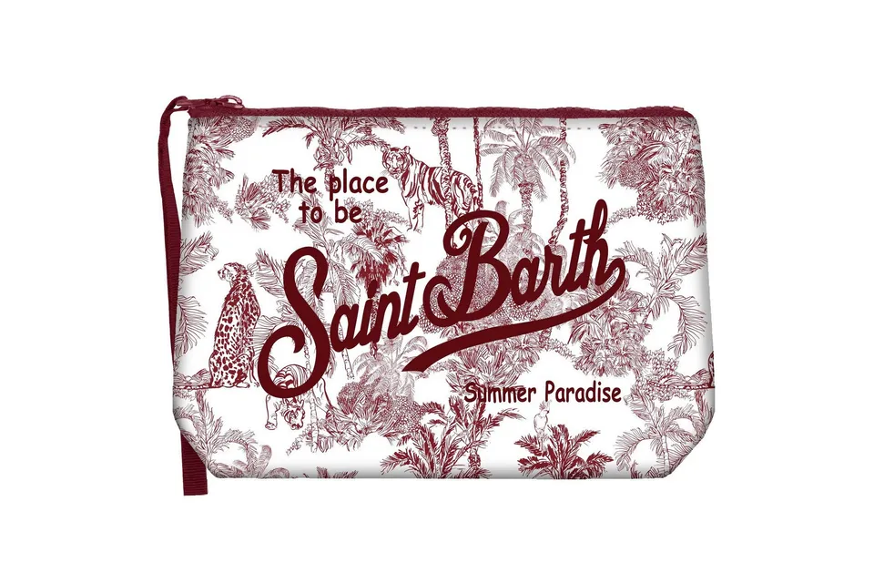 MC2 Saint Barth Aline 09110L Pochette Bordeaux Jungle