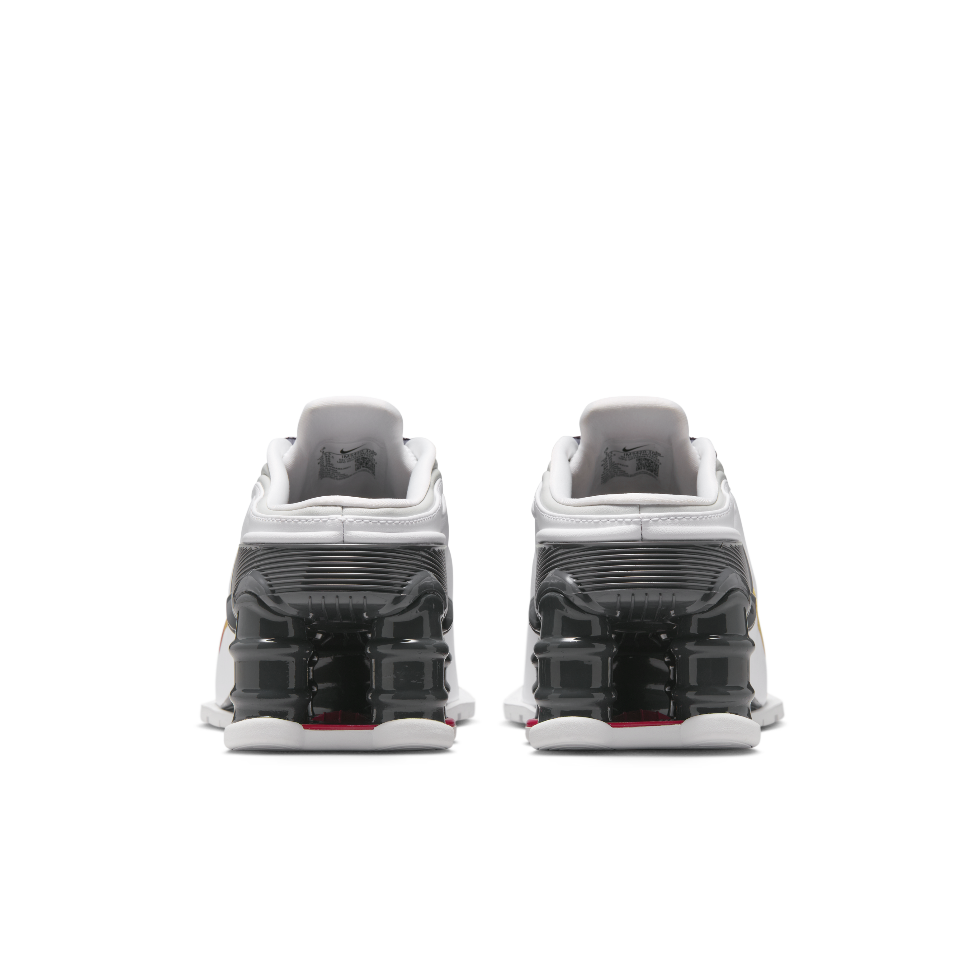 Martine Rose MR4 Shox mule White Multi suola Shox