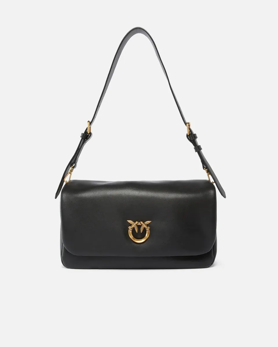 Pinko Love Click Soft 106178A0QO Borsa Nero Pelle