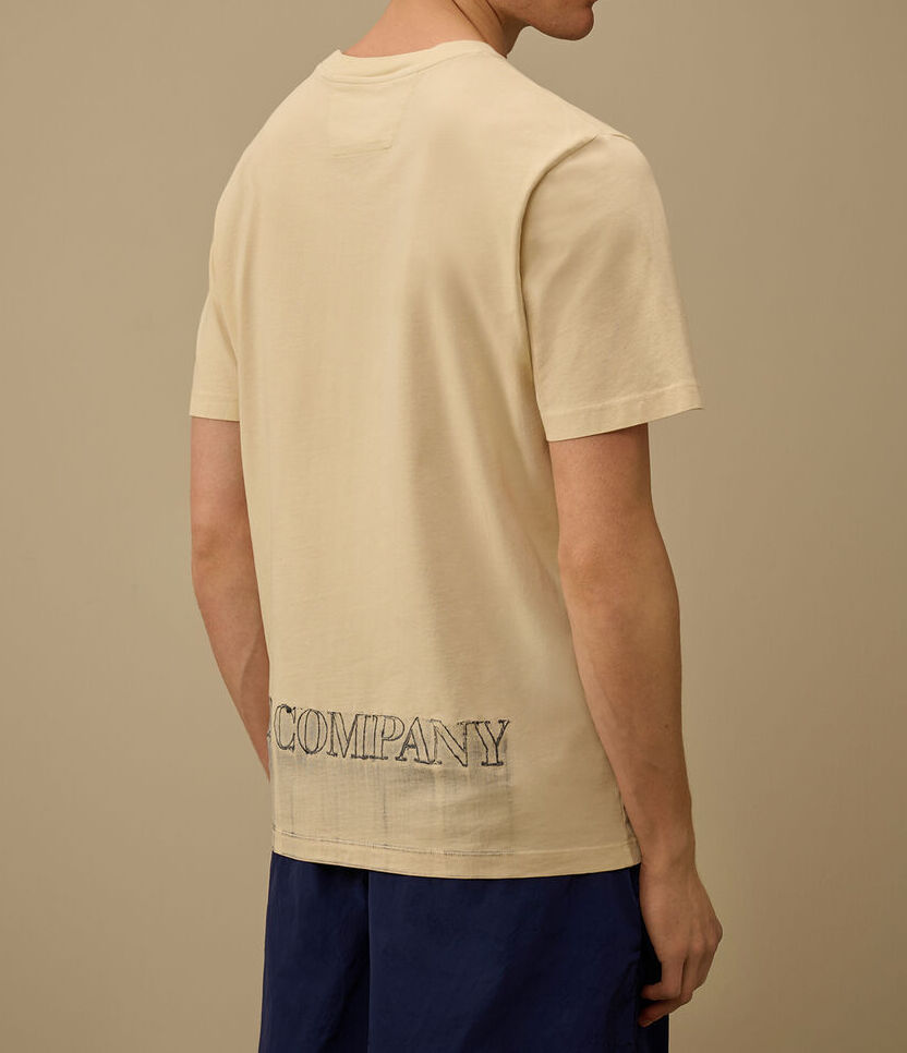 C.P. Company 20CMTS292A t-shirt Frozen Dew jersey logo