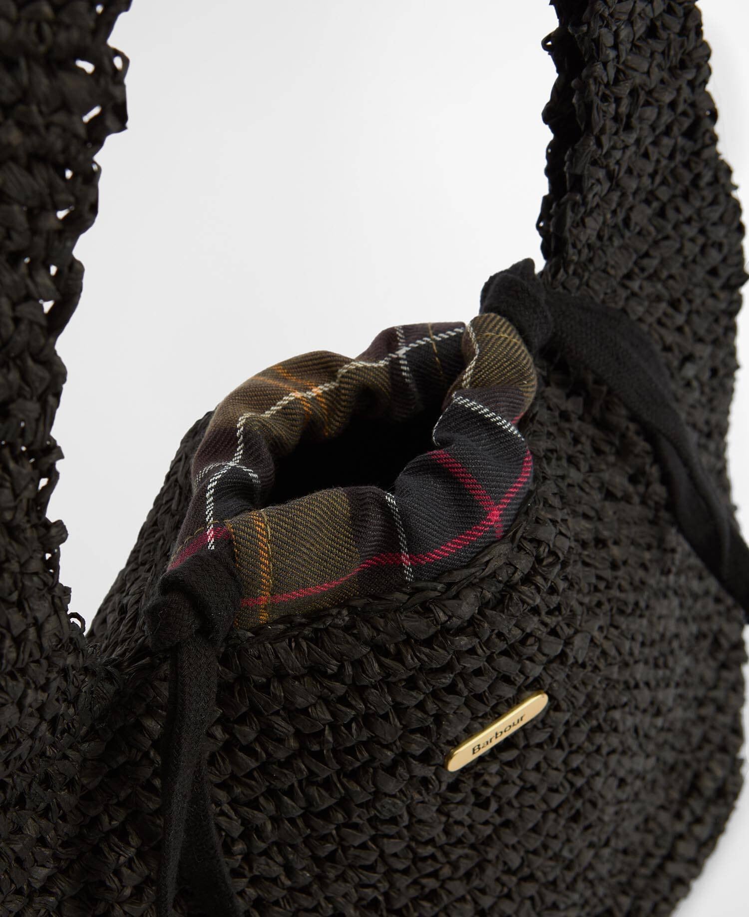 Barbour Lily Soft LBA0466 tote nero rafia donna
