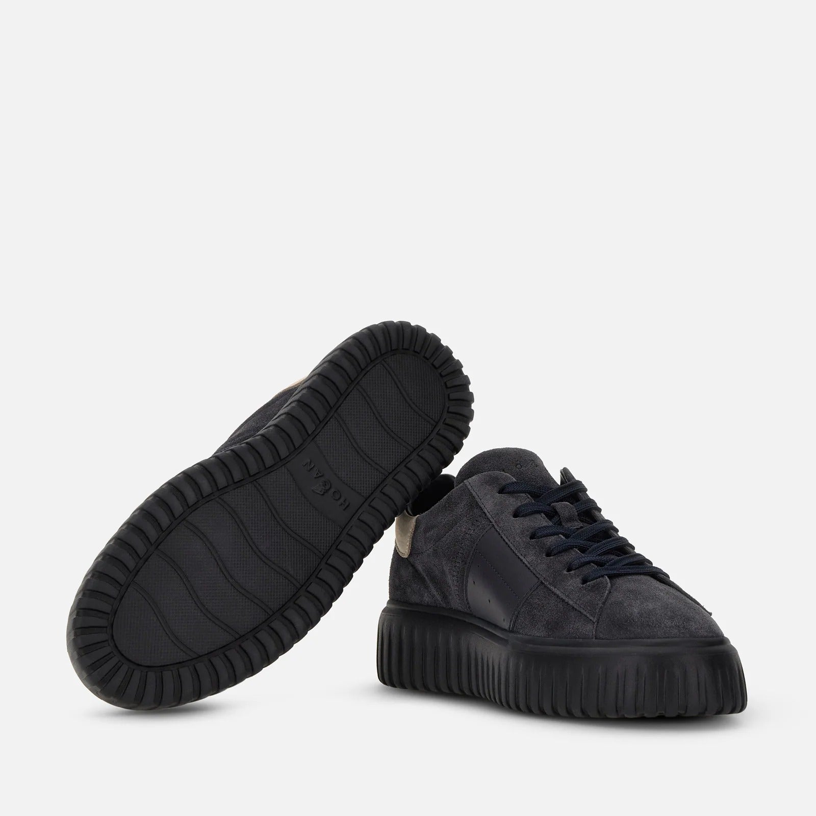 Hogan H-Stripes HXM6450 Sneakers Uomo Blu Suede