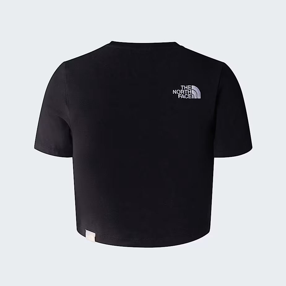 The North Face NF0A55AO t-shirt donna nera corta cotone