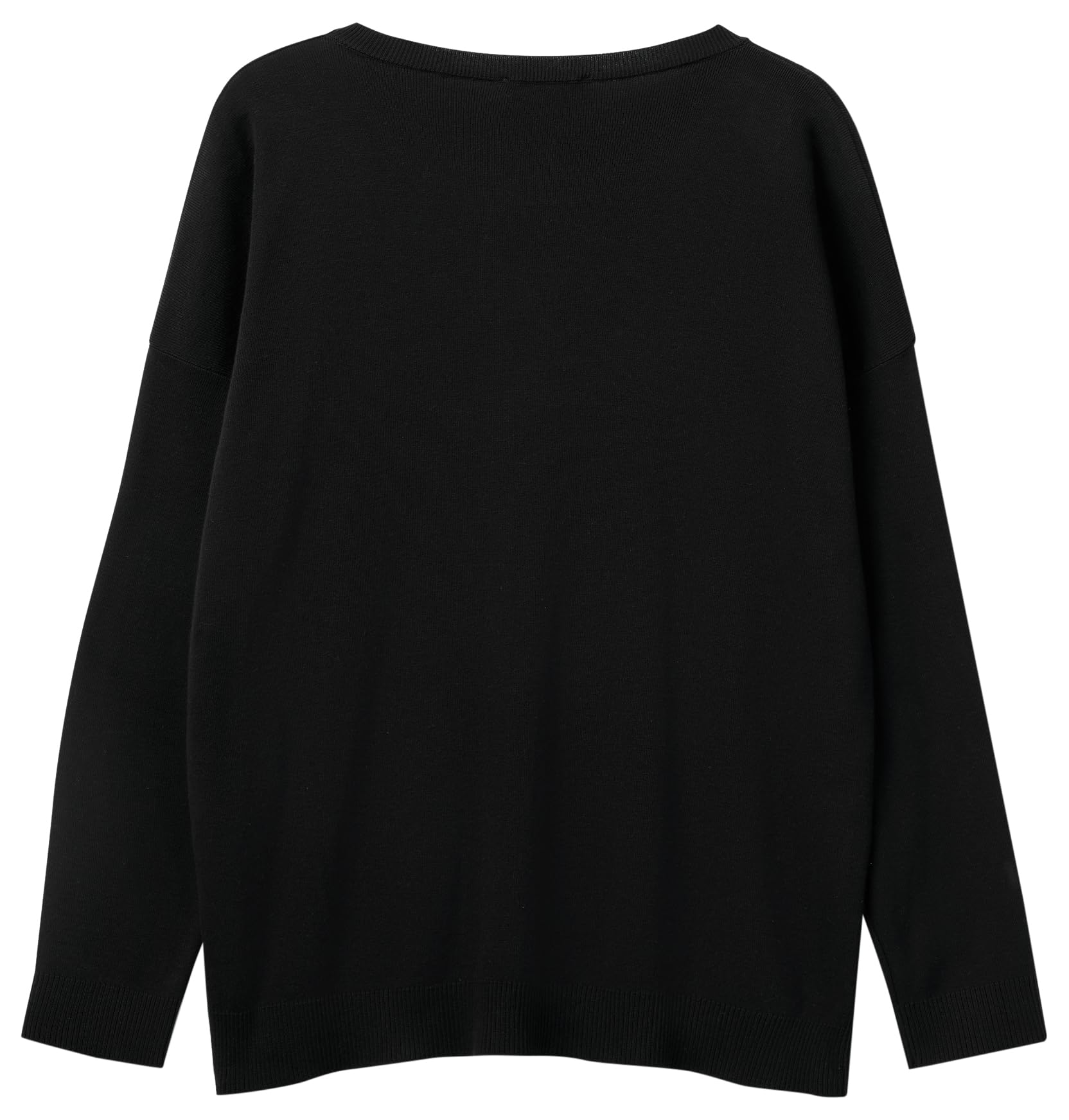 Benetton Maglia 1091d10d7 Maglione Donna Nero Costina
