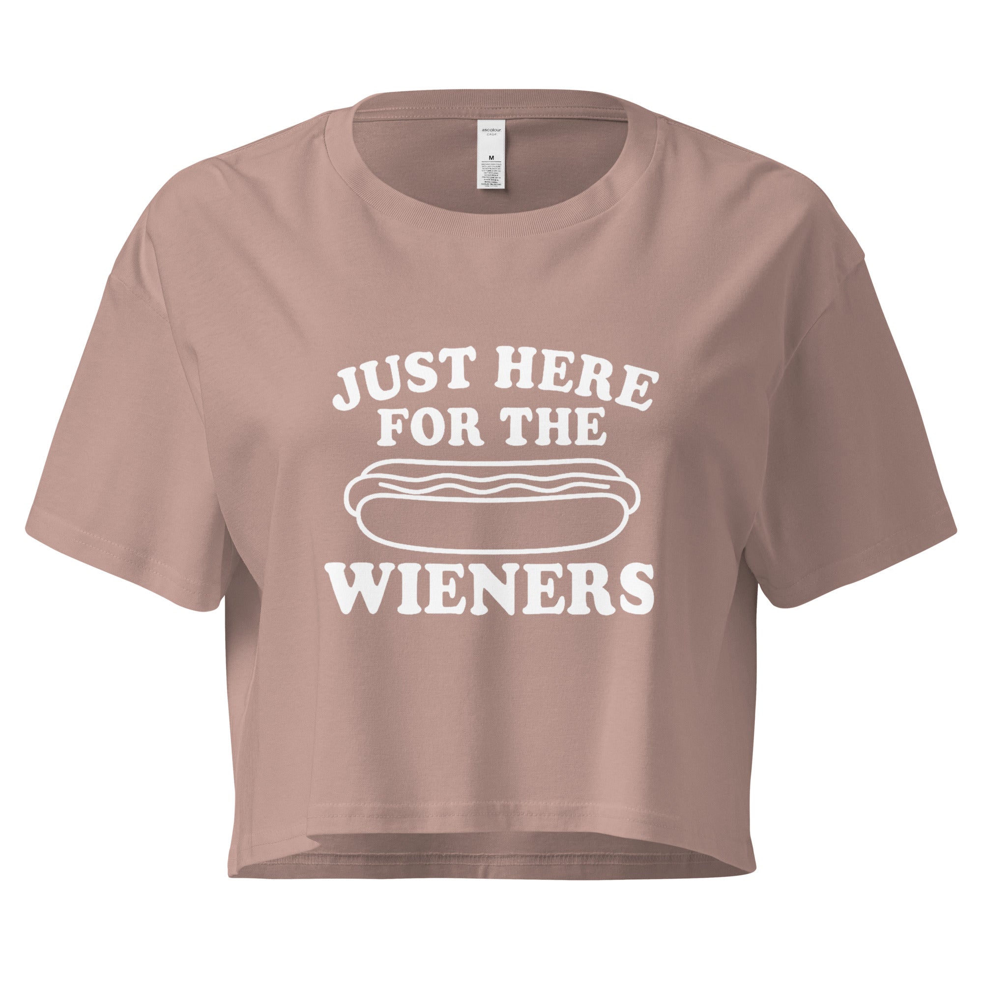Pure Trash Womens T-Shirts Wieners crop top donna cotone