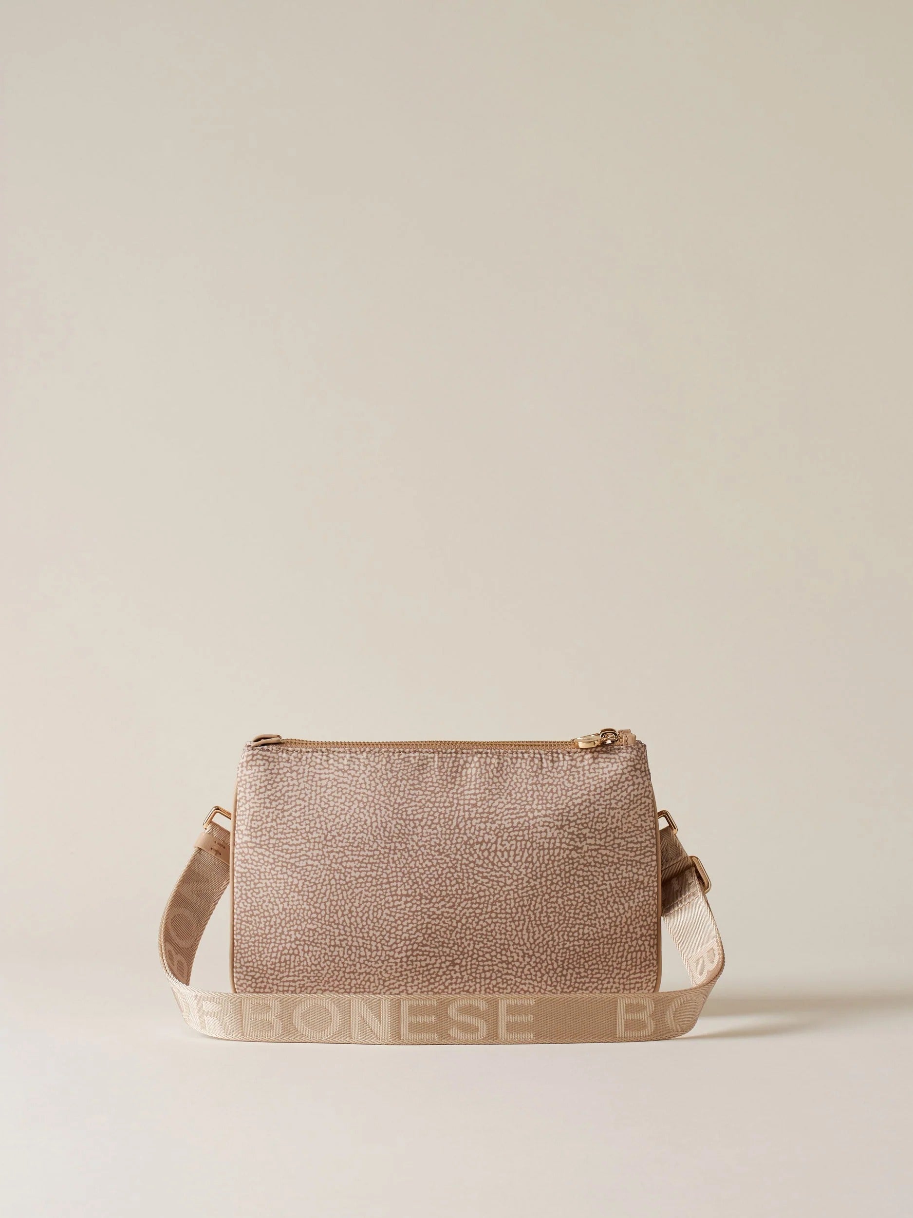Borbonese Luna Small 934119 I15 Borsa Sabbia Tracolla