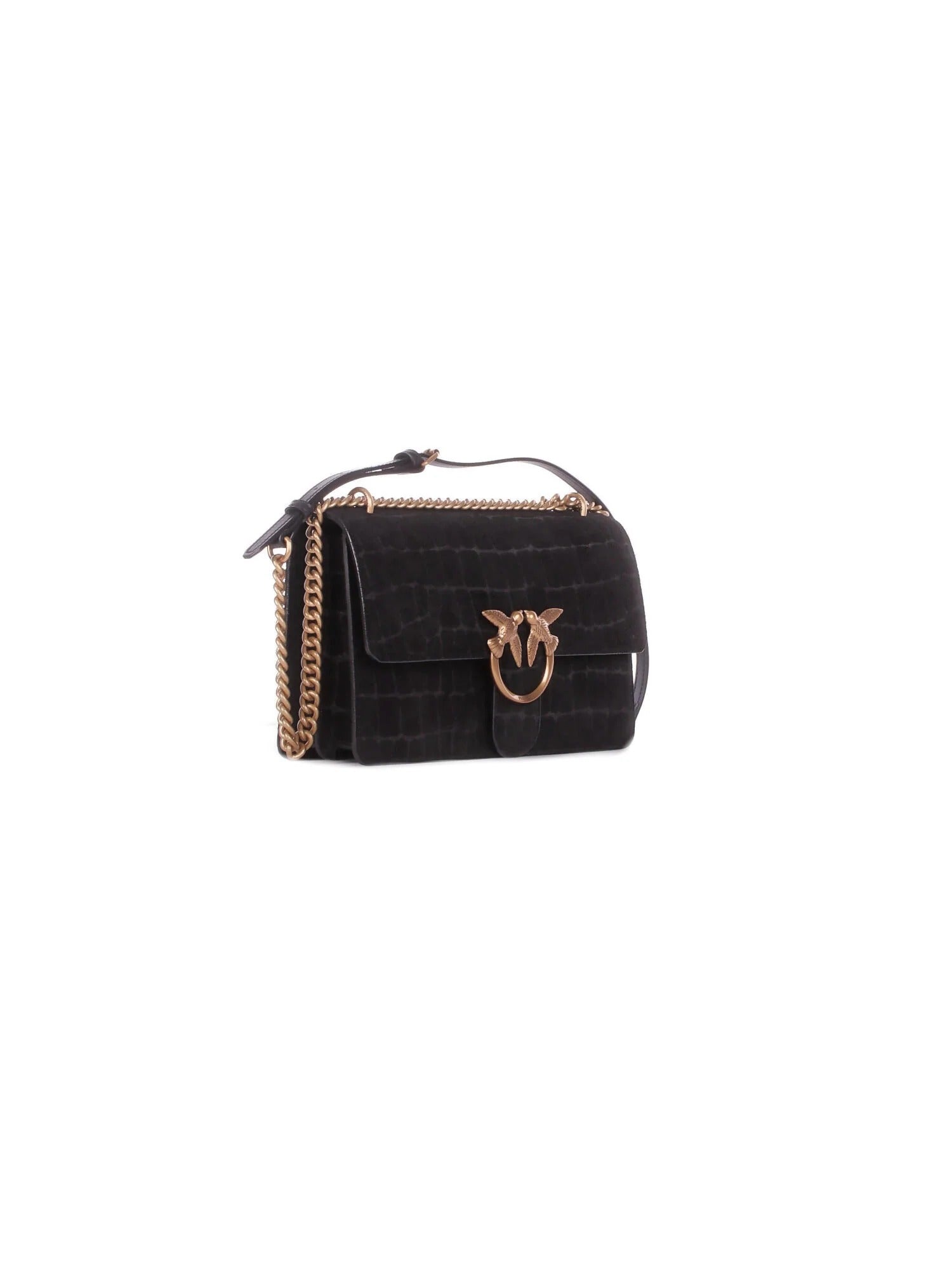 Pinko Love One Mini 100074 A2YW Borsa Nero Antique Gold