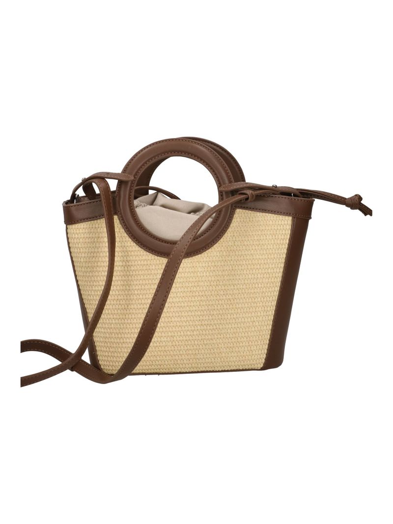 Gaelle Paris GAACW03102 borsa mini moka raffia
