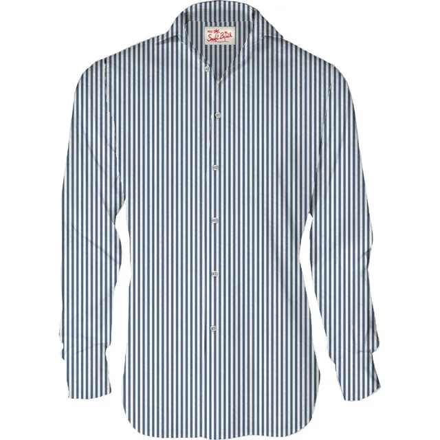 MC2 Saint Barth Pamplona Camicia Uomo Navy Rigata
