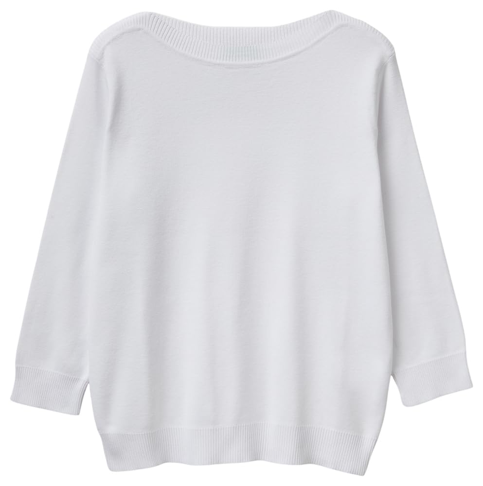 Benetton Maglieria 1c19d10g1 maglia barca gialla manica 3/4