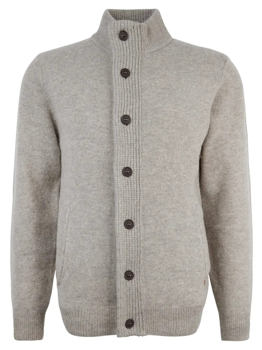Barbour Essential MKN0731 Maglione Lana Zip New Stone