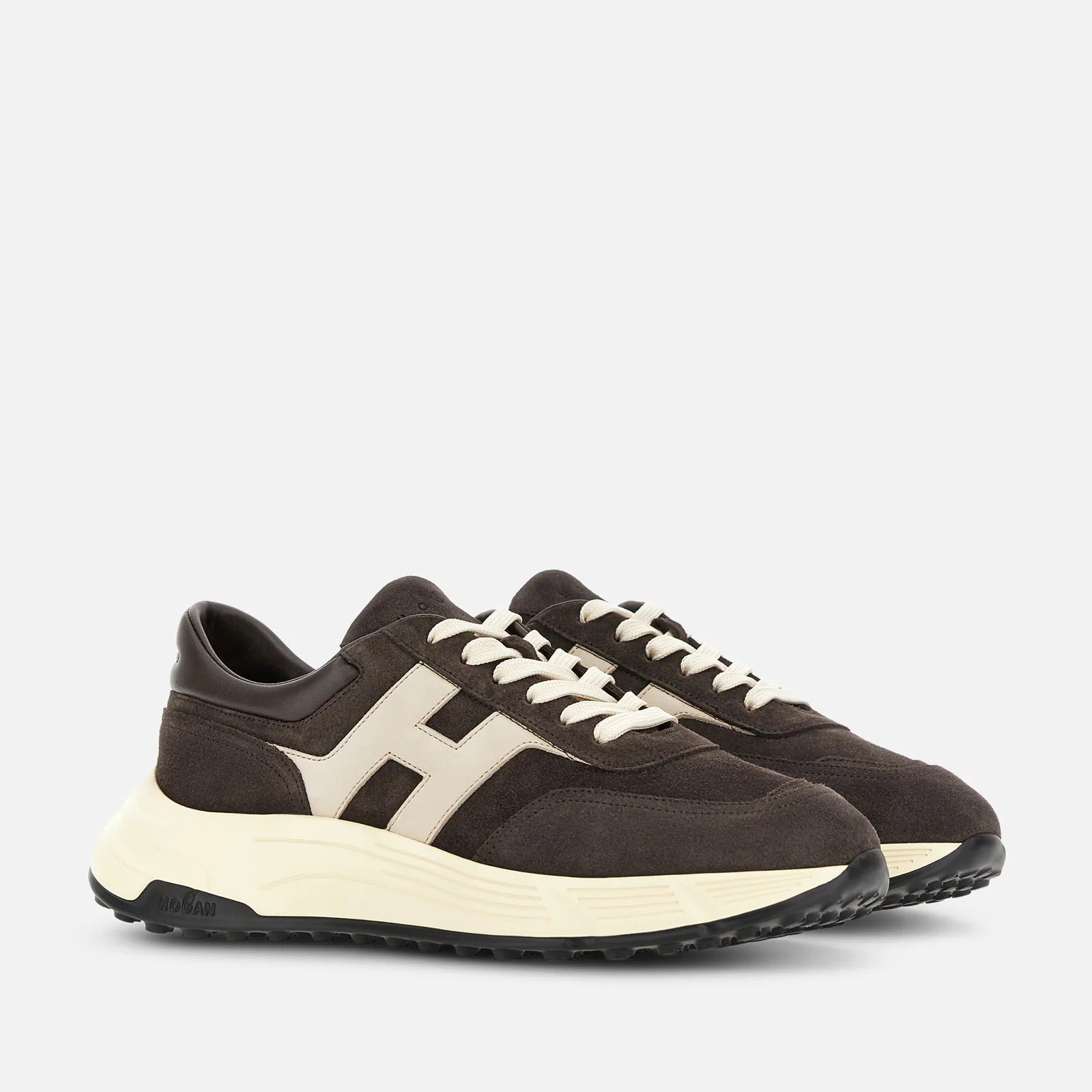 Hogan Hyperlight HXM5630FR30S9G739T sneakers uomo marrone suede