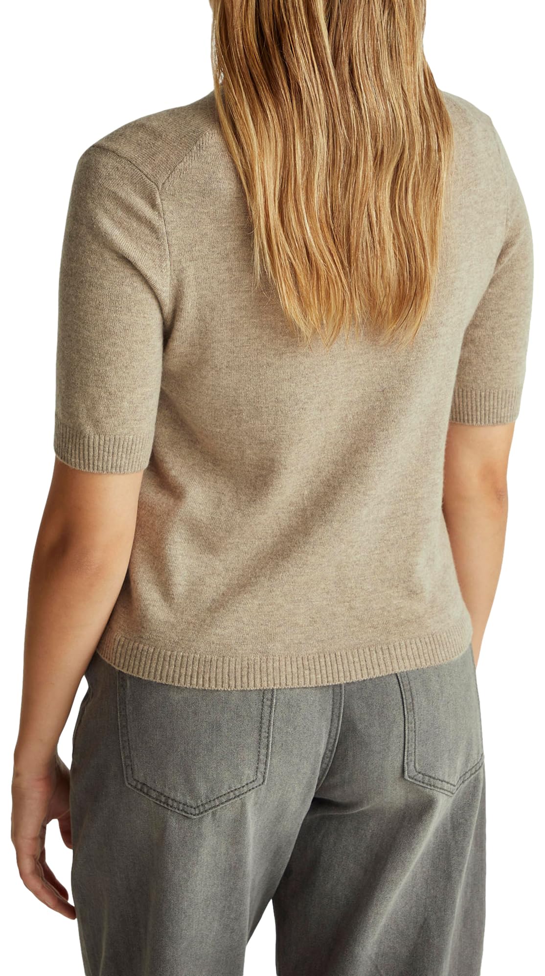Benetton Intimo Canotta 109pdh01f gilet donna beige S alpaca