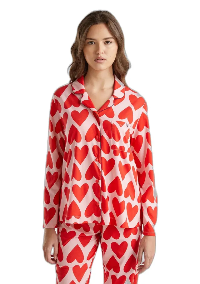 Benetton Intimo e Pigiami Giacca Pigiama Donna L Cotone
