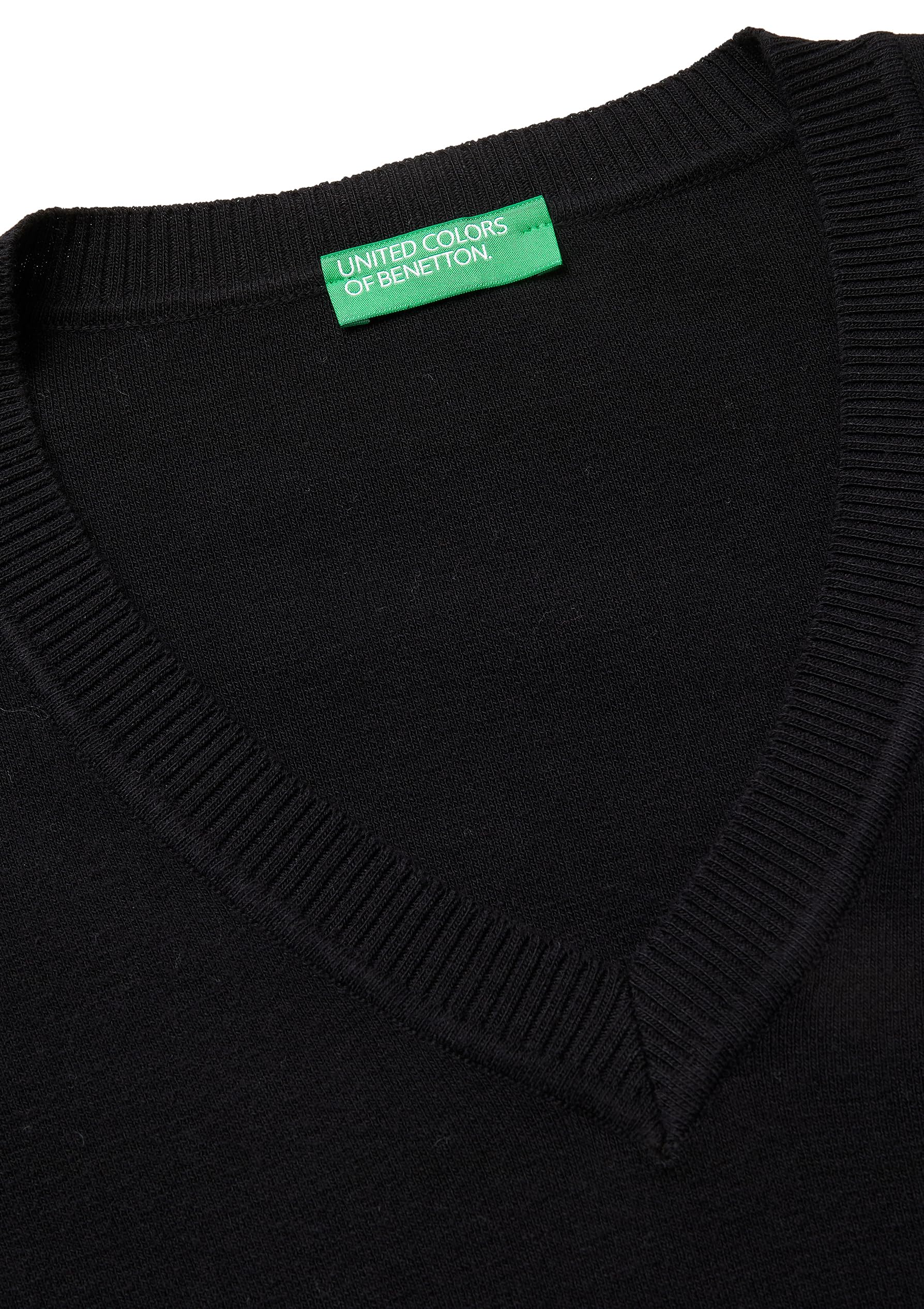 Benetton Maglieria Maglia Scollo V M/L maglione scollo a V tinta unita