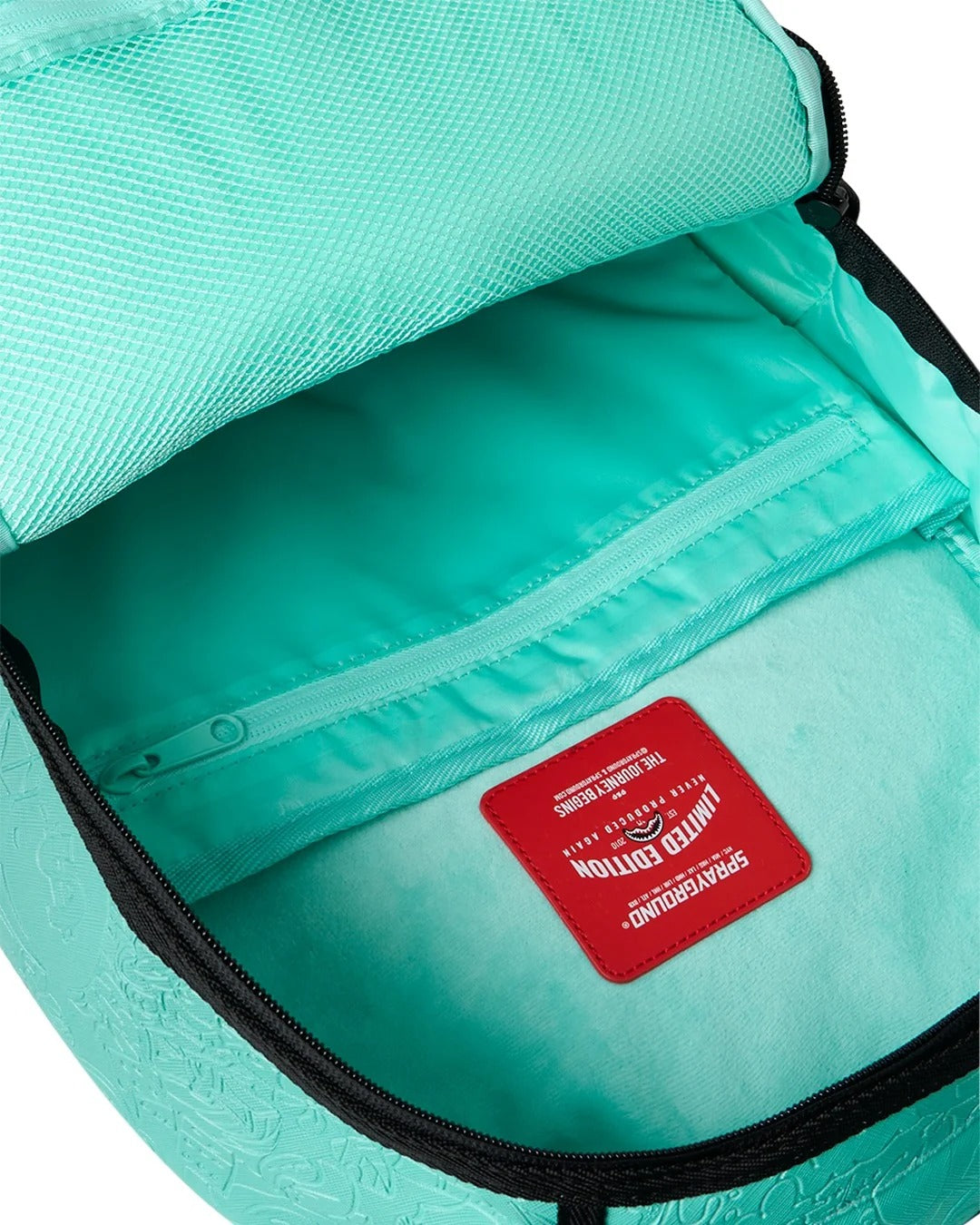 Sprayground Doodle Emboss 910B8789NSZ Zaino Turchese PVC