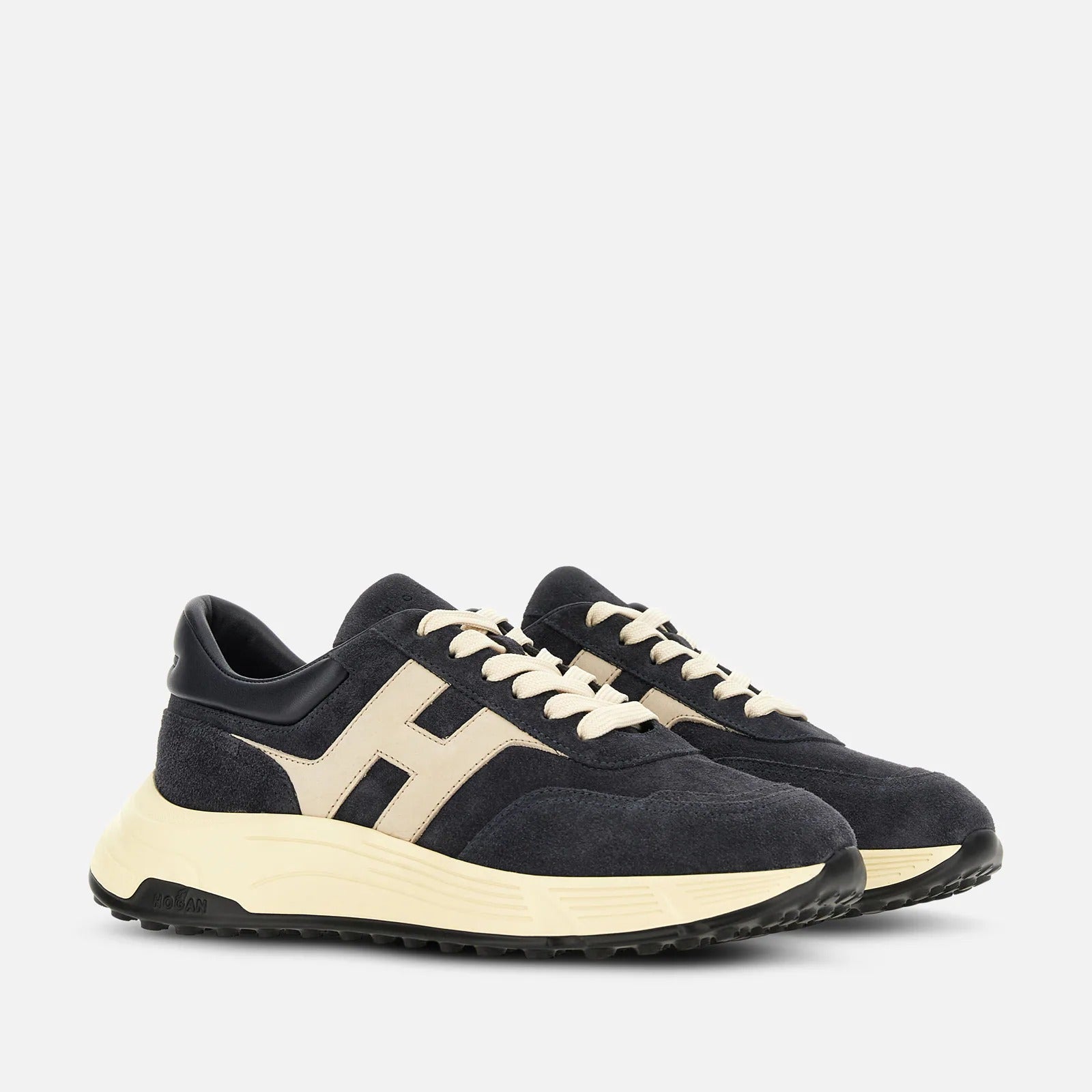 Hogan Hyperlight HXM5630 Sneakers Uomo Blu Suede